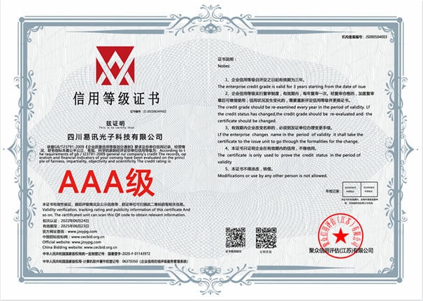 [喜讯]四川易讯光子又获荣誉